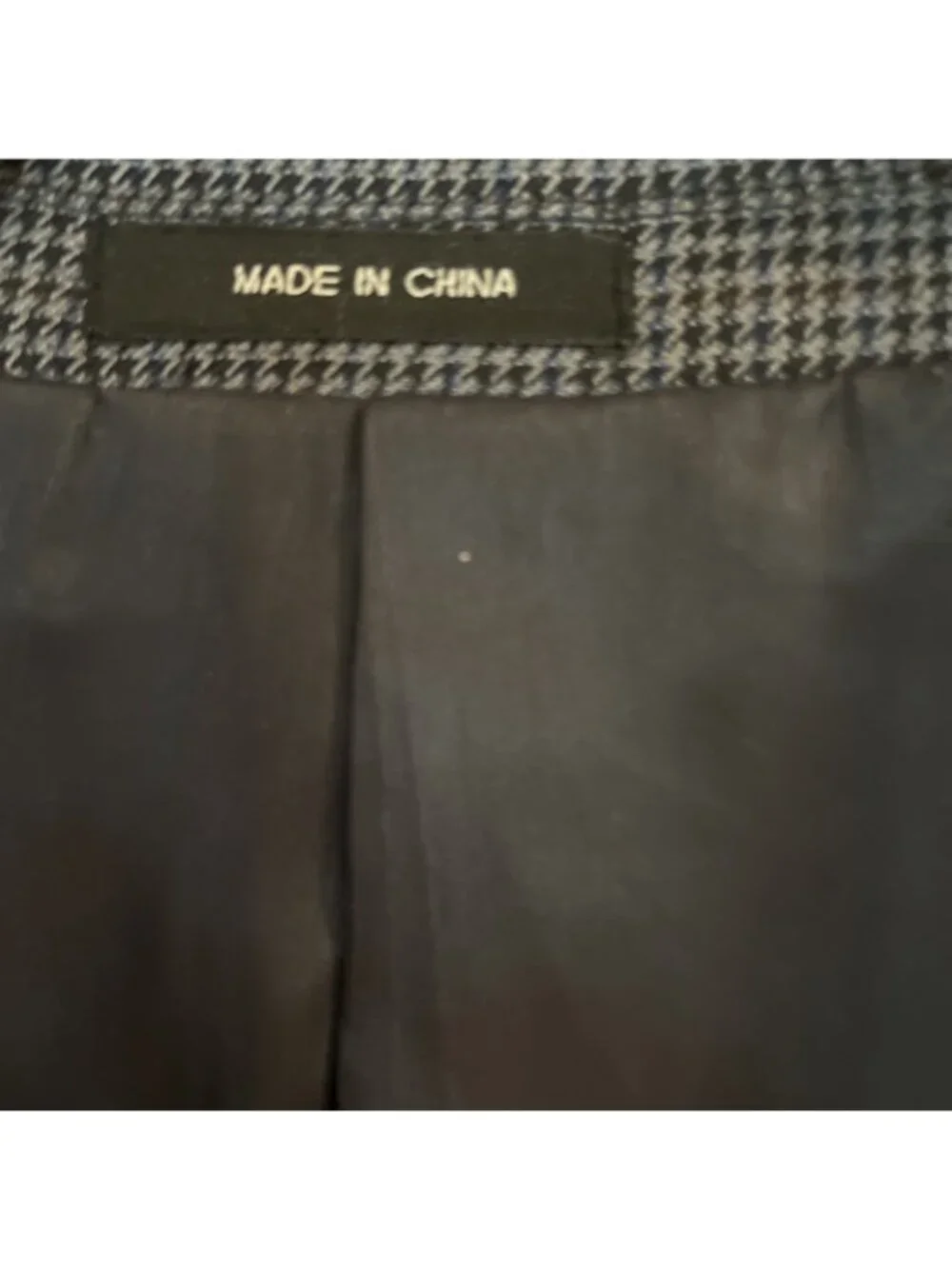 Lauren Ralph Lauren Mens Blazer Jacket Sz 48R Blue&black Herringbone Sport Coat